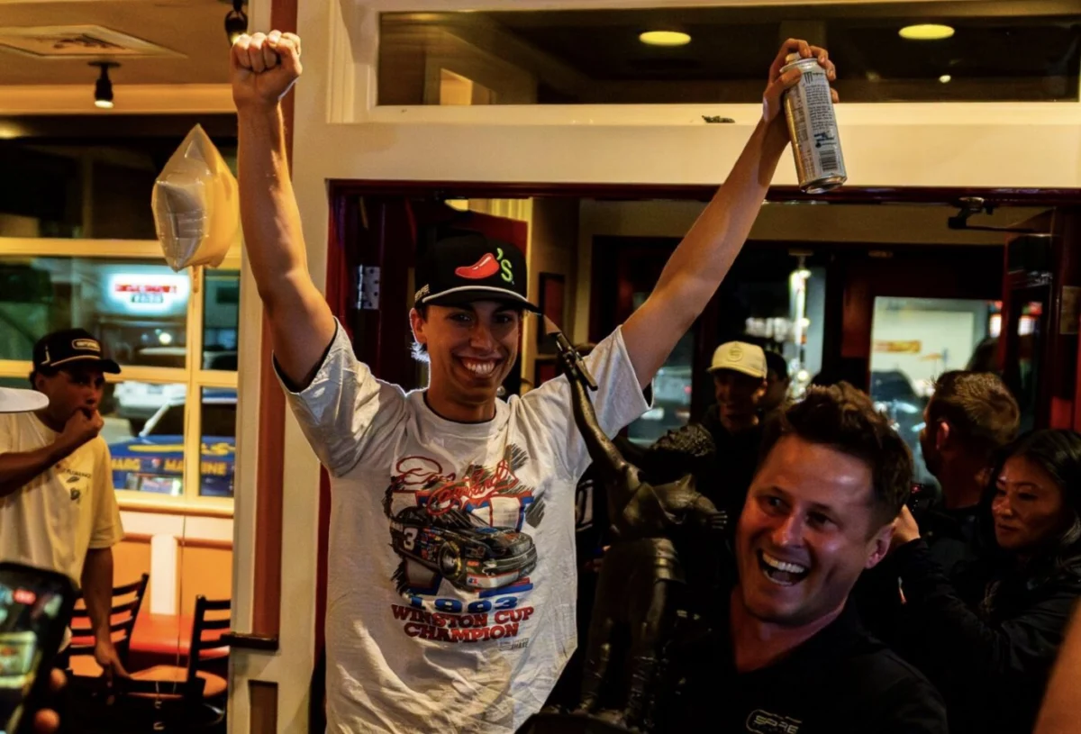 Carson Hocevar Secures First Career NASCAR Cup Series Victory at Talladega Superspeedway and Celebrates with Spire Motorsports Sponsor Chili’s