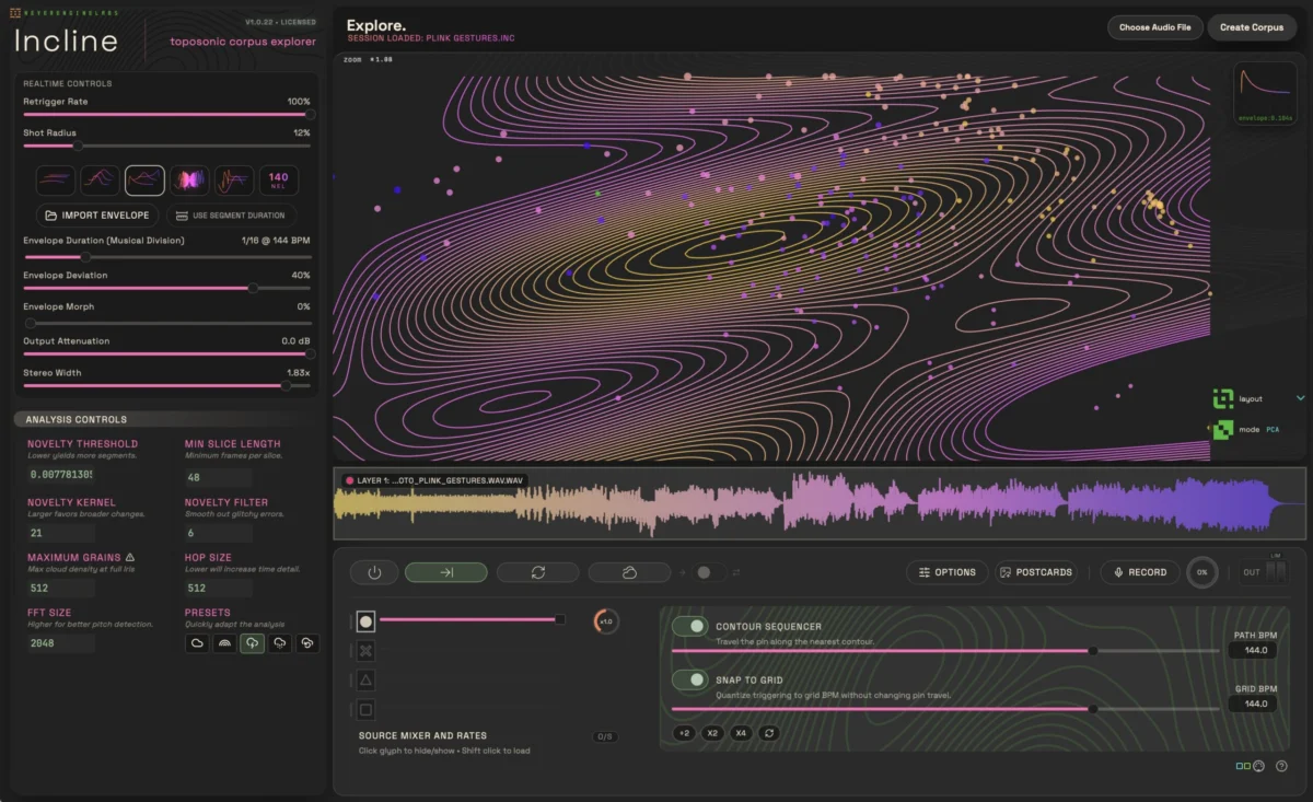 Incline: Cristián Vogel’s Toposonic Corpus Explorer Redefines Granular Synthesis with Machine Learning