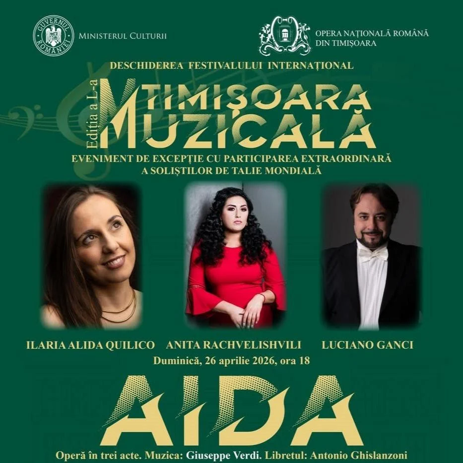 Timișoara International Music Festival Announces 50th Edition Opening with Verdi’s Monumental "Aida"