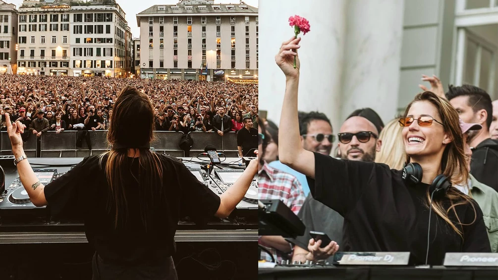 Watch Charlotte de Witte play to 20,000 people at Genova street rave