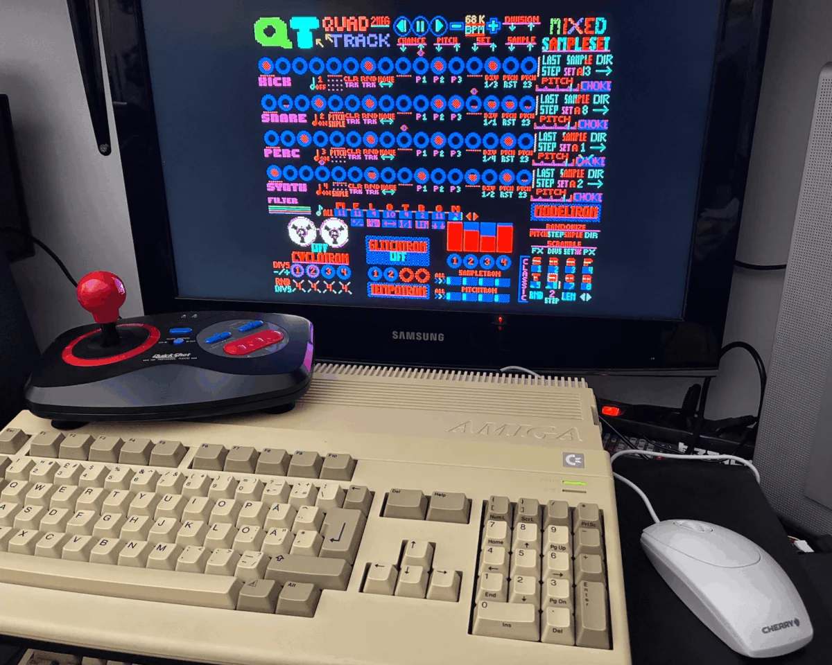 QuadTrack is a new groovebox for the Amiga (really), plus PC and Mac