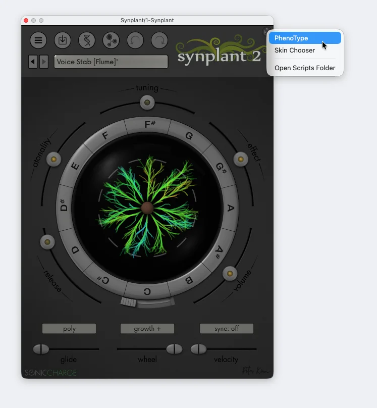 PhenoType for Sonic Charge Synplant: A New Frontier in AI-Assisted Sound Design
