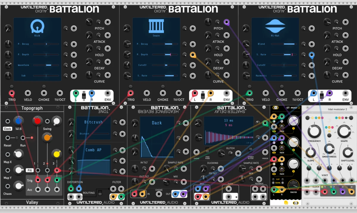 Unfiltered Audio Revolutionizes VCV Rack with the Release of Battalion Modules