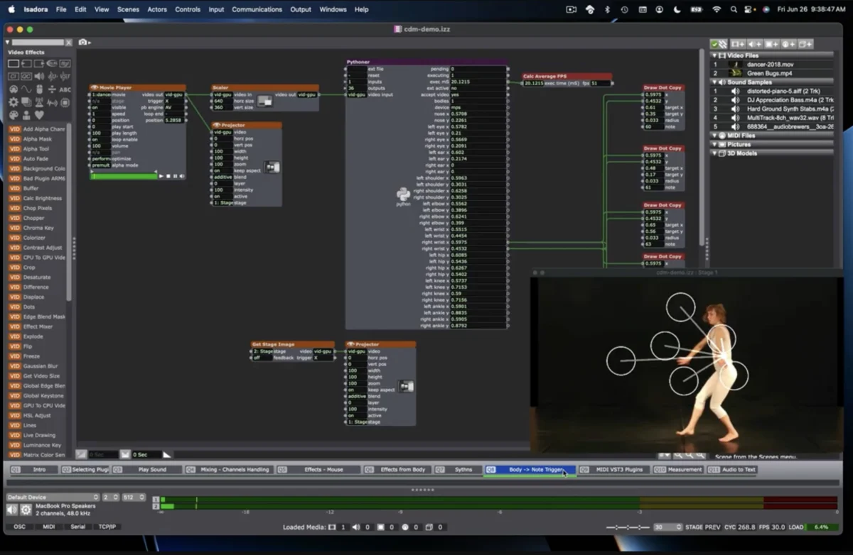 Isadora 4.5 Arrives, Revolutionizing Interactive Media Performance with Robust Audio Integration and VST3 Support