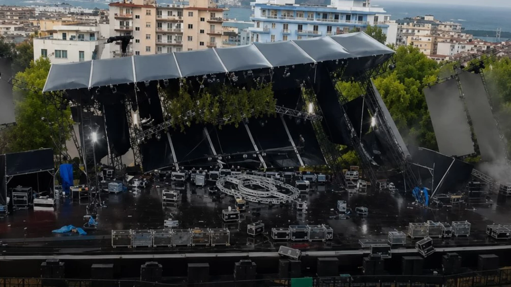 Strong Winds Force Postponement of Italy’s Alien Sound Festival After Main Stage Collapse in Naples