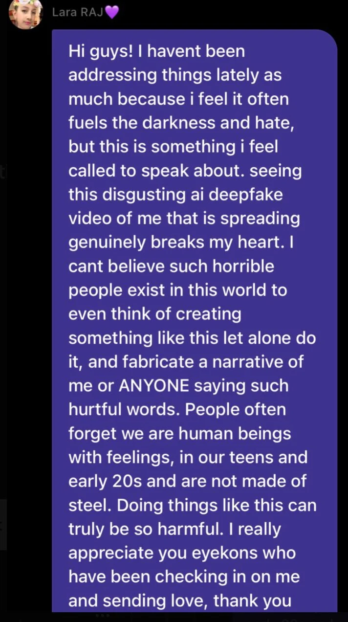 KATSEYE Member Speaks Out About AI Deepfake Video Of Her Online
