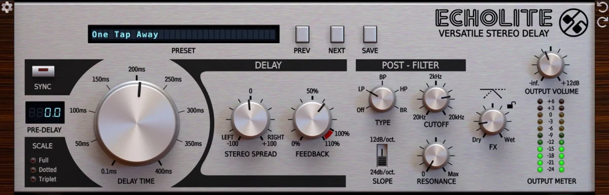 D16 Audio Group Celebrates Two Decades of DSP Innovation with the Release of Echolite Stereo Delay